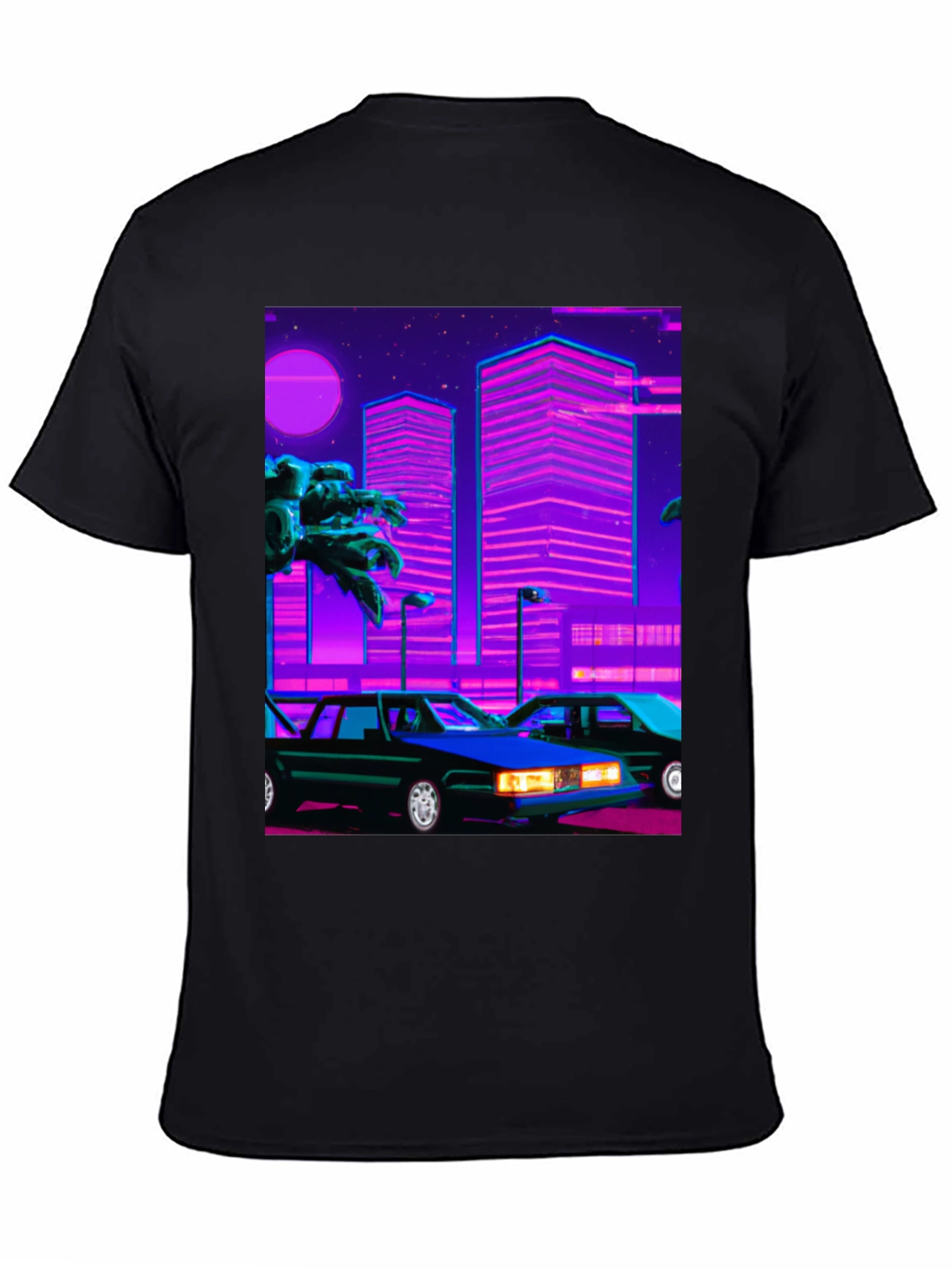 Retro Wave Style Graphic T-Shirt