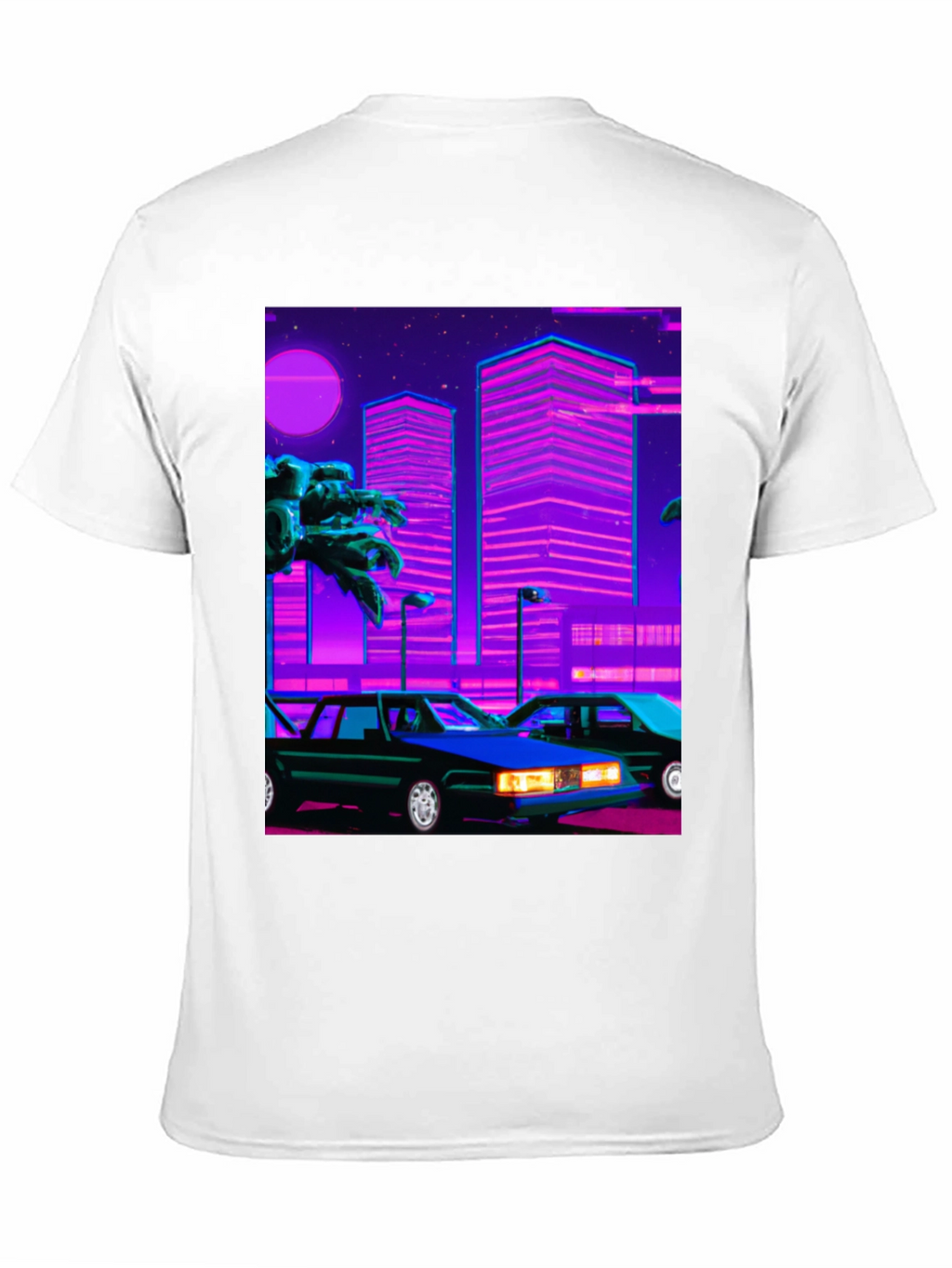 Retro Wave Style Graphic T-Shirt