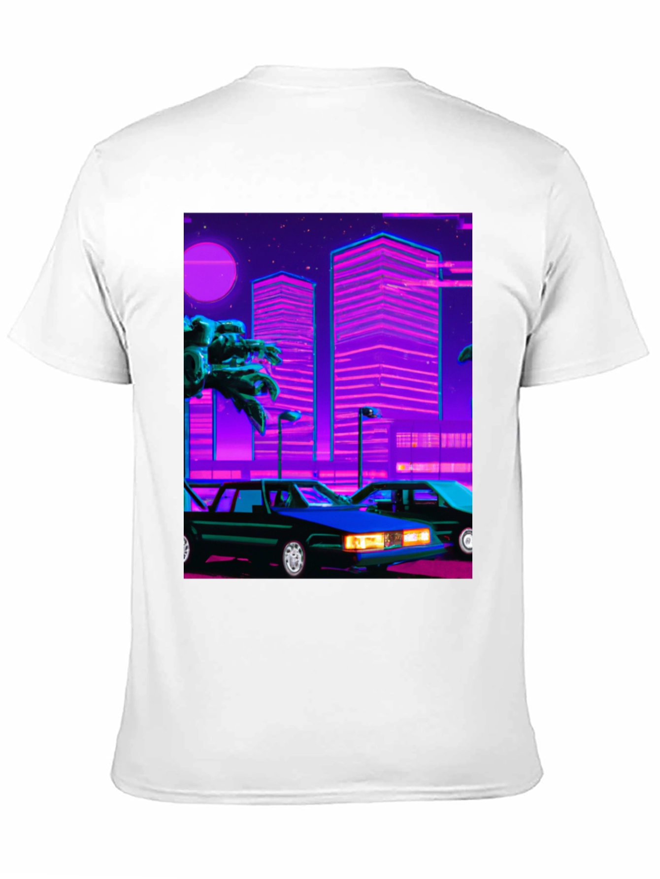 Retro Wave Style Graphic T-Shirt