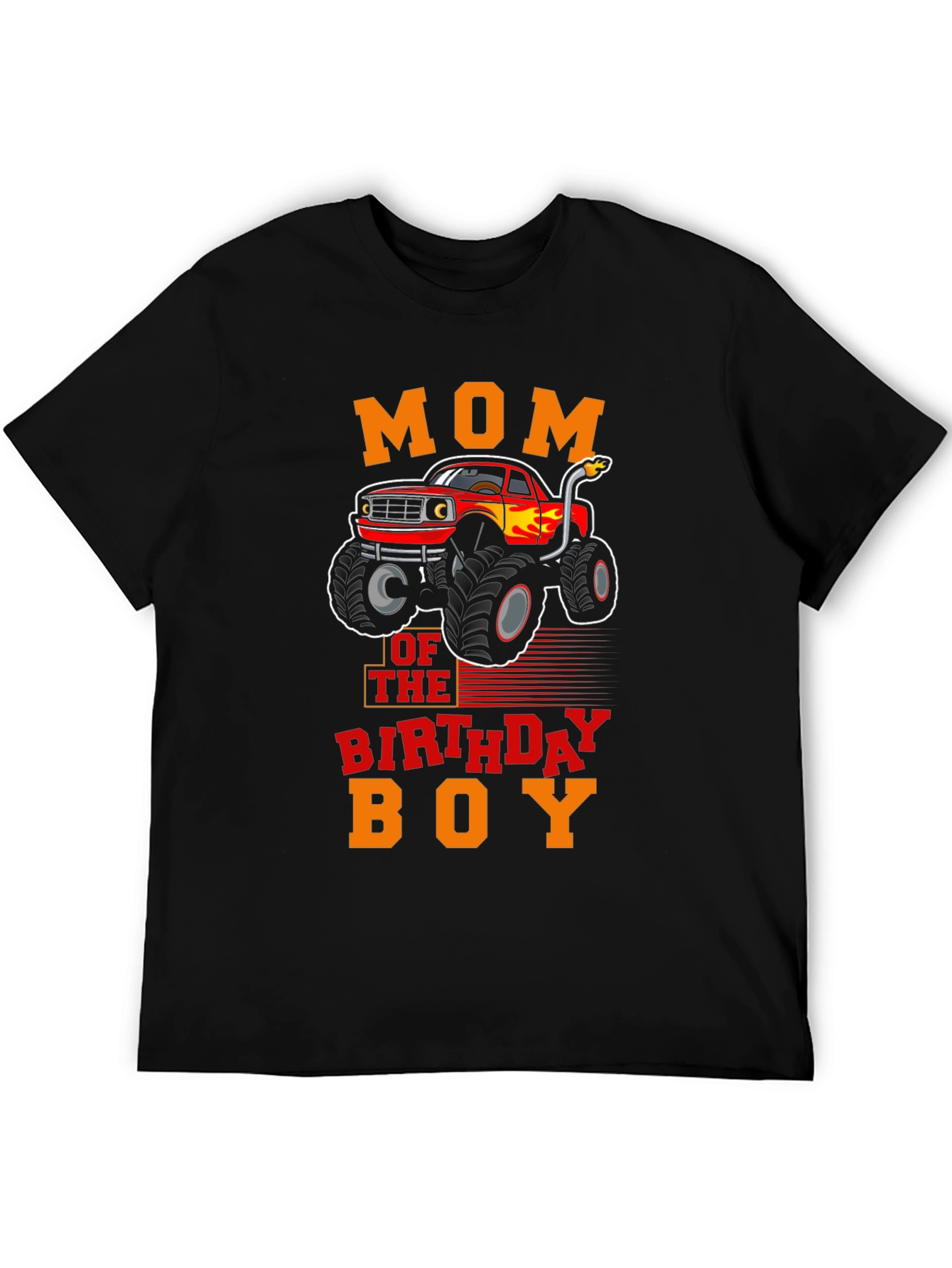 Mom of the Birthday Boy Monster Truck T-Shirt