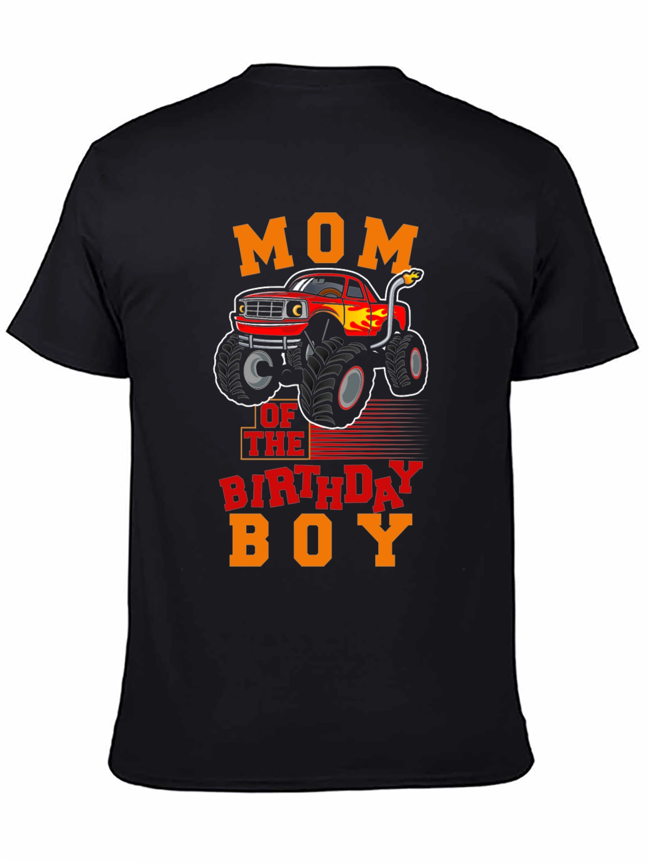 Mom of the Birthday Boy Monster Truck T-Shirt