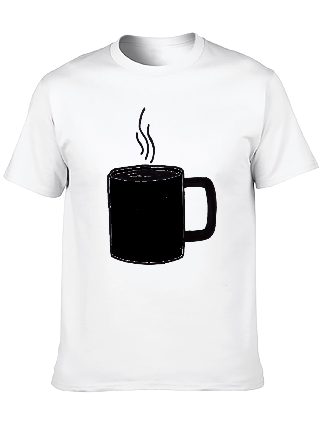 Coffee Cup Graphic T-Shirt - Black