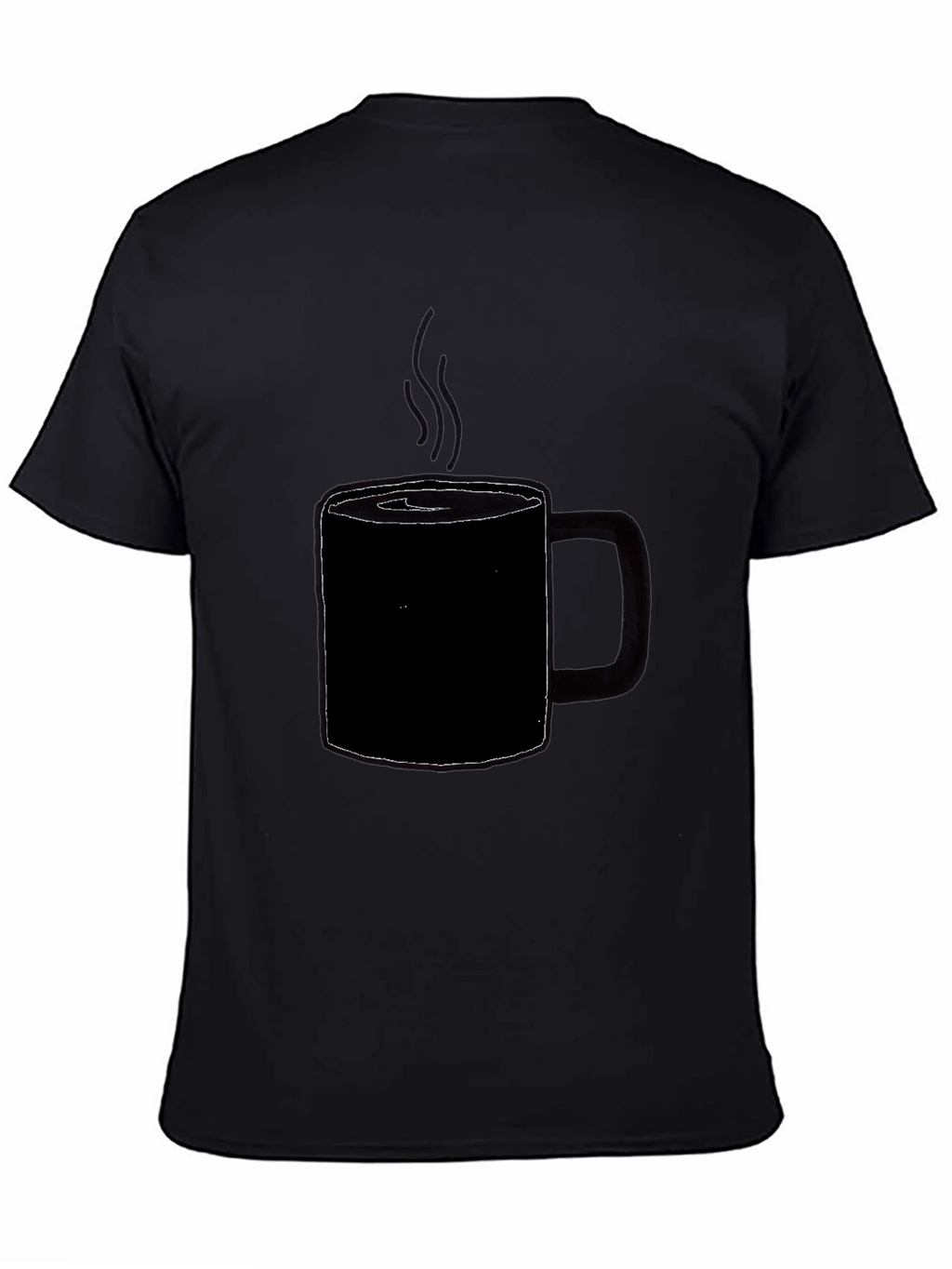 Coffee Cup Graphic T-Shirt - Black