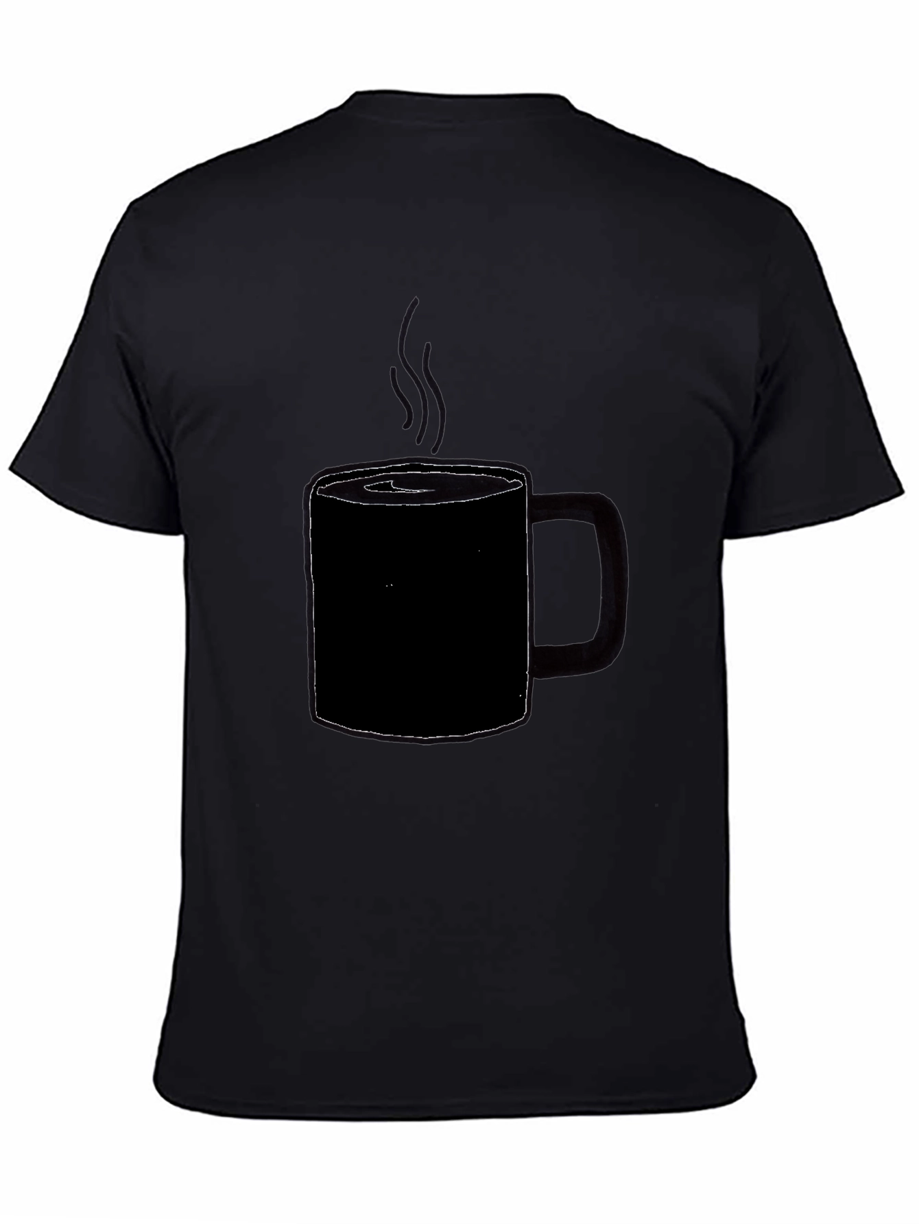 Coffee Cup Graphic T-Shirt - Black