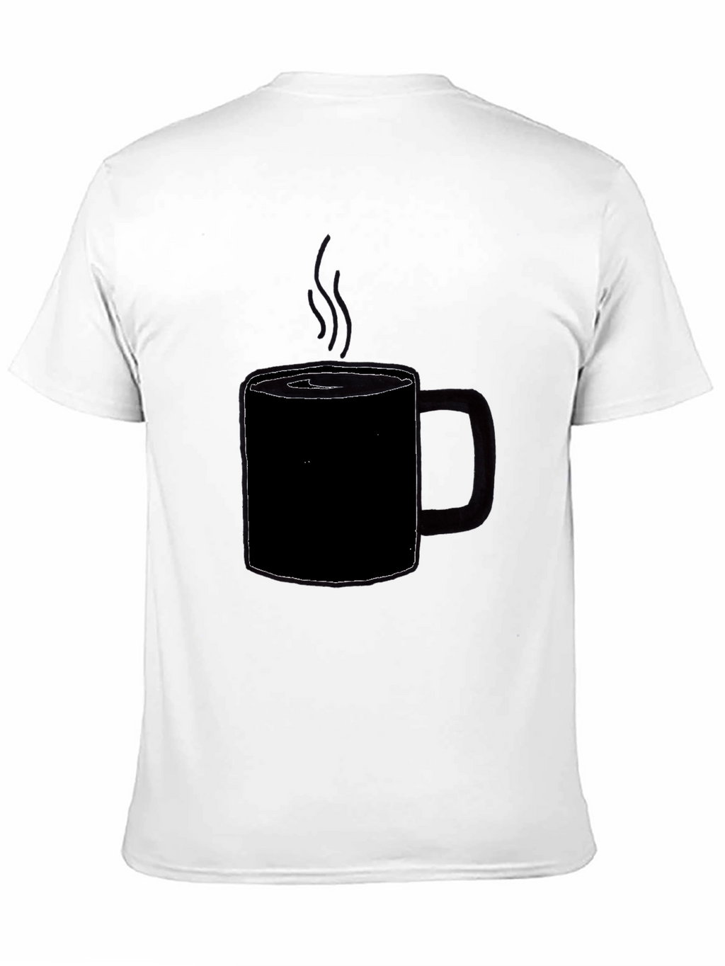 Coffee Cup Graphic T-Shirt - Black