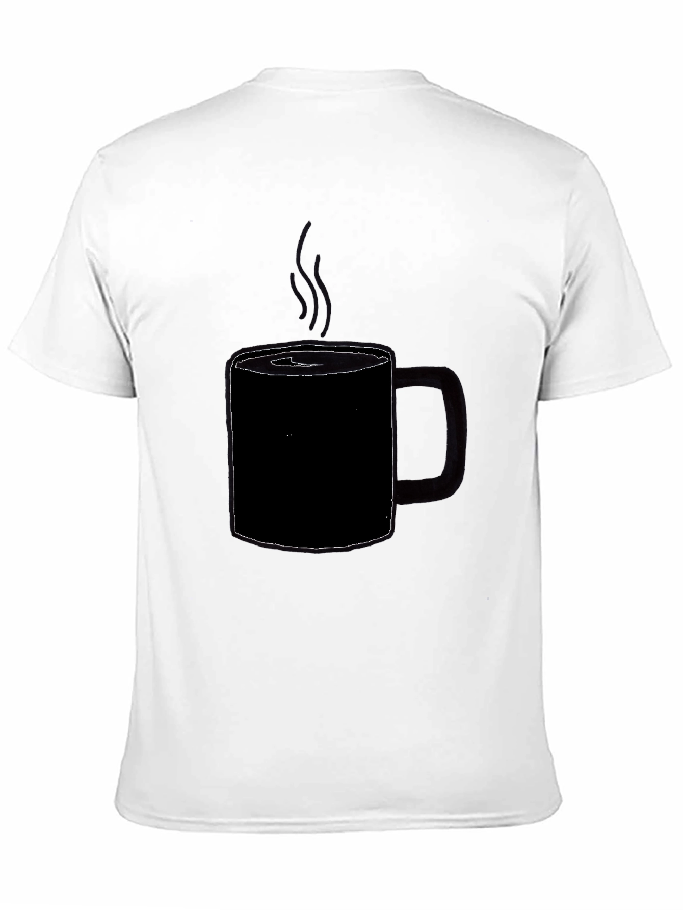 Coffee Cup Graphic T-Shirt - Black