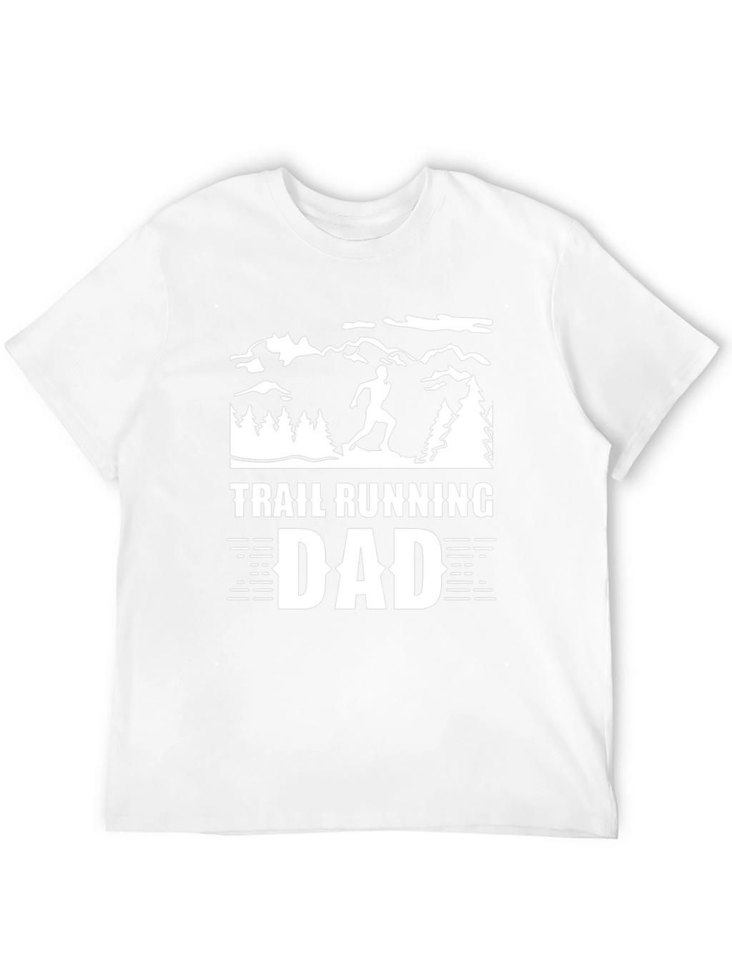 Trail Running Dad Graphic Tee - Black