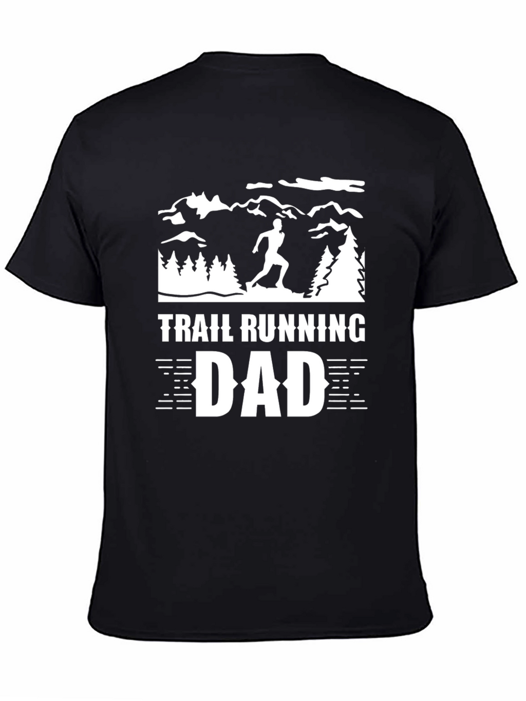 Trail Running Dad Graphic Tee - Black