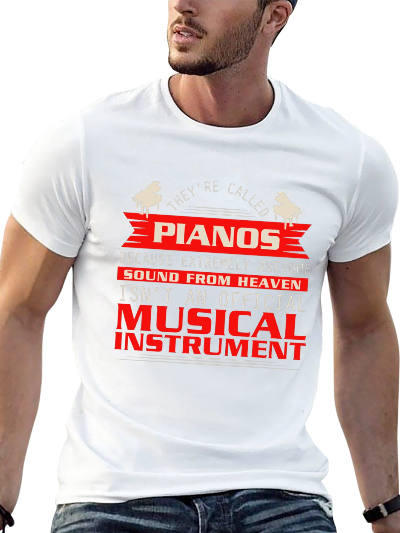 Piano Lover T-Shirt - Musical Instrument Graphic Tee