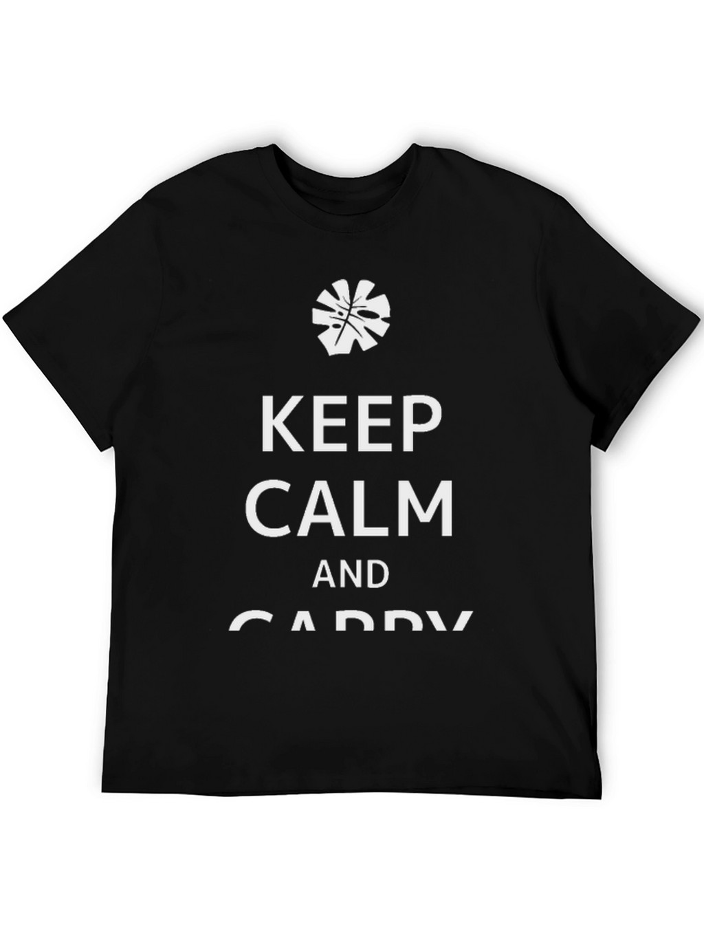 Keep Calm & Caddy On Mens Black T-Shirt