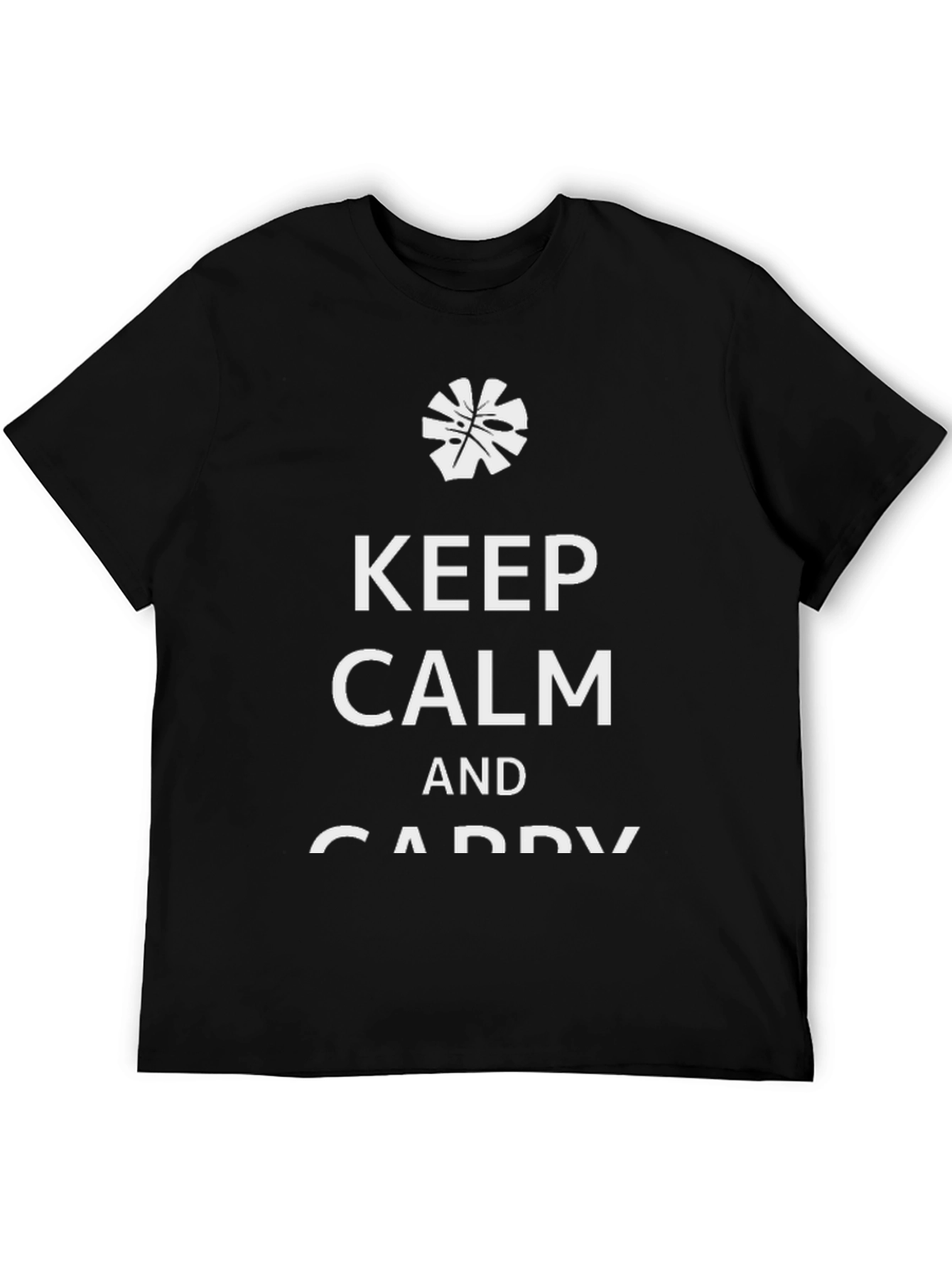Keep Calm & Caddy On Mens Black T-Shirt
