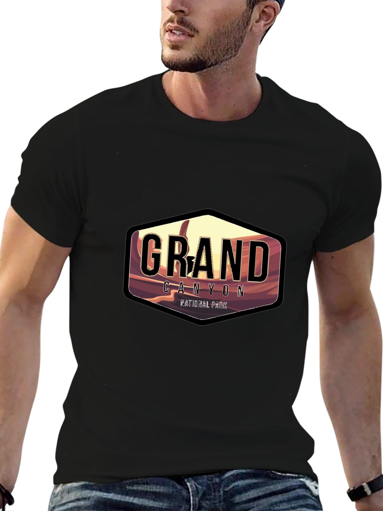 Grand Canyon National Park Black Graphic T-Shirt