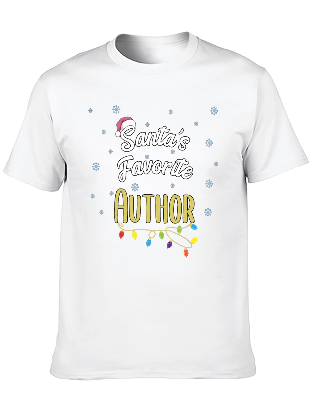 Santas Favorite Author Christmas T-Shirt