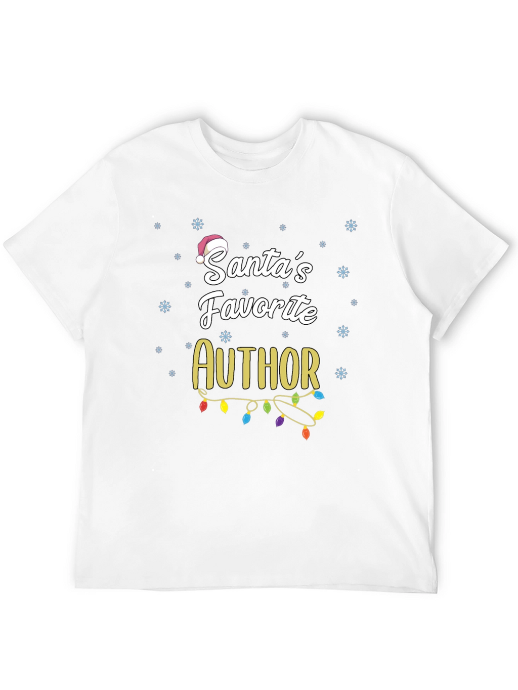 Santas Favorite Author Christmas T-Shirt