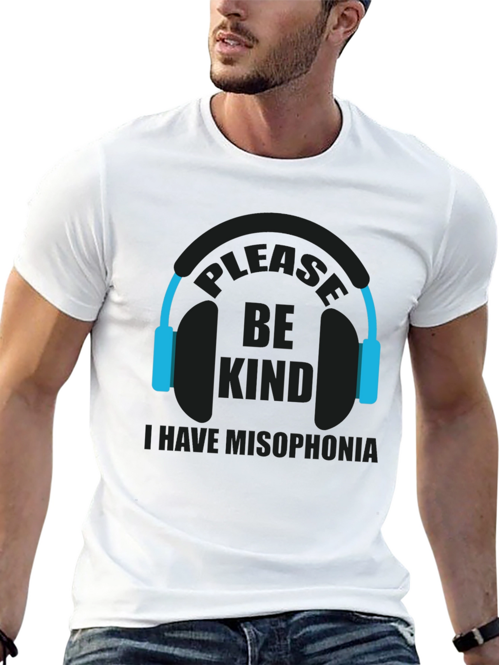 Misophonia Awareness Graphic Tee - Please Be Kind T-Shirt