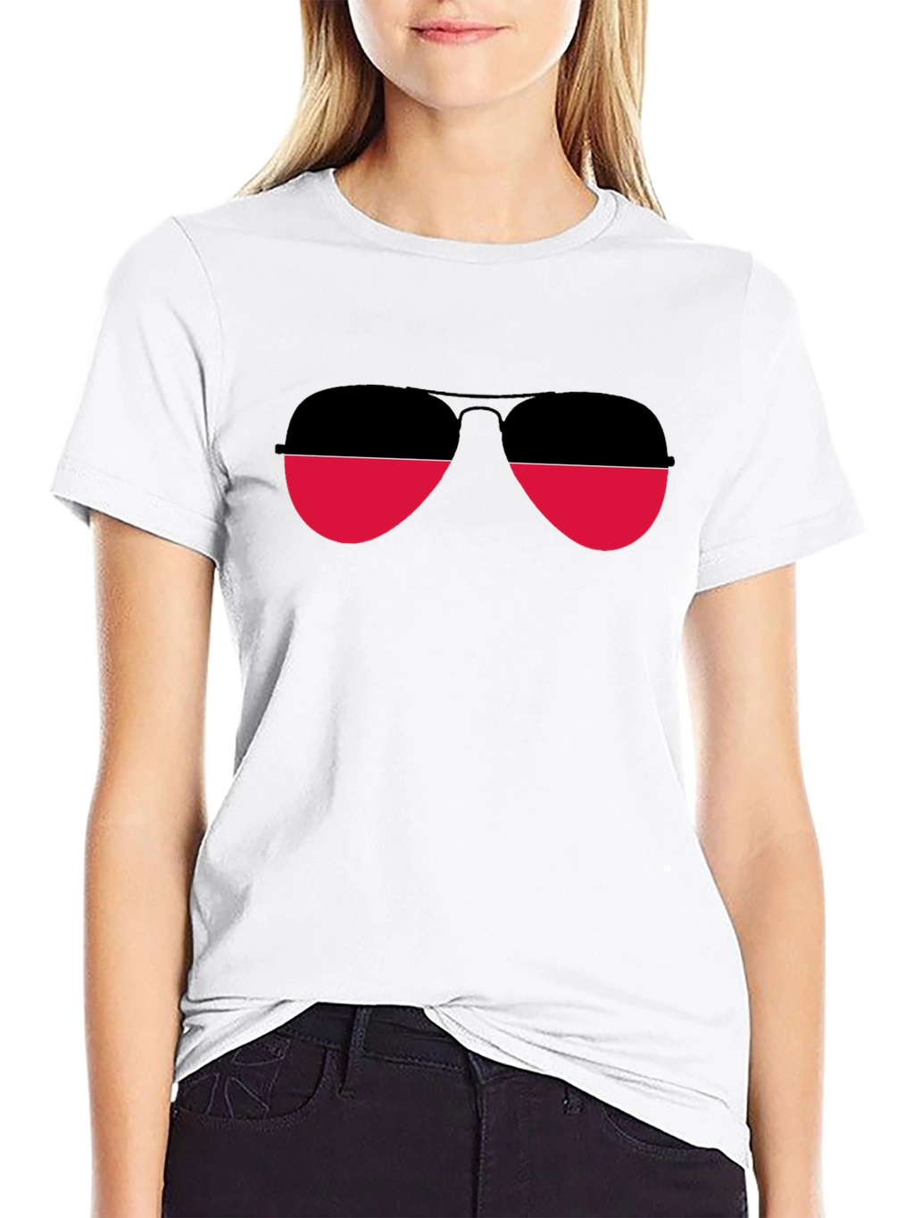 Retro Aviator Sunglasses Graphic Tee