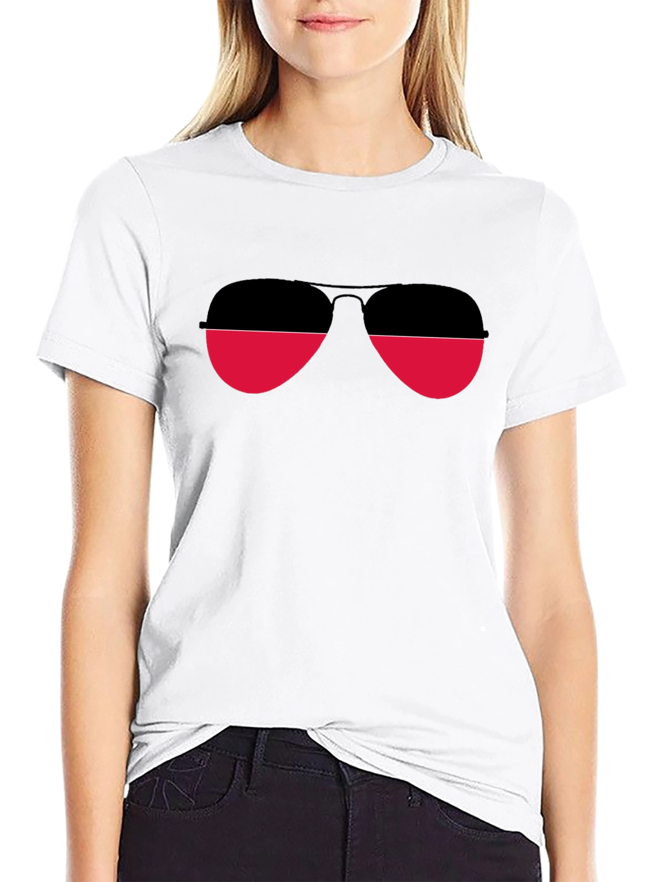 Retro Aviator Sunglasses Graphic Tee