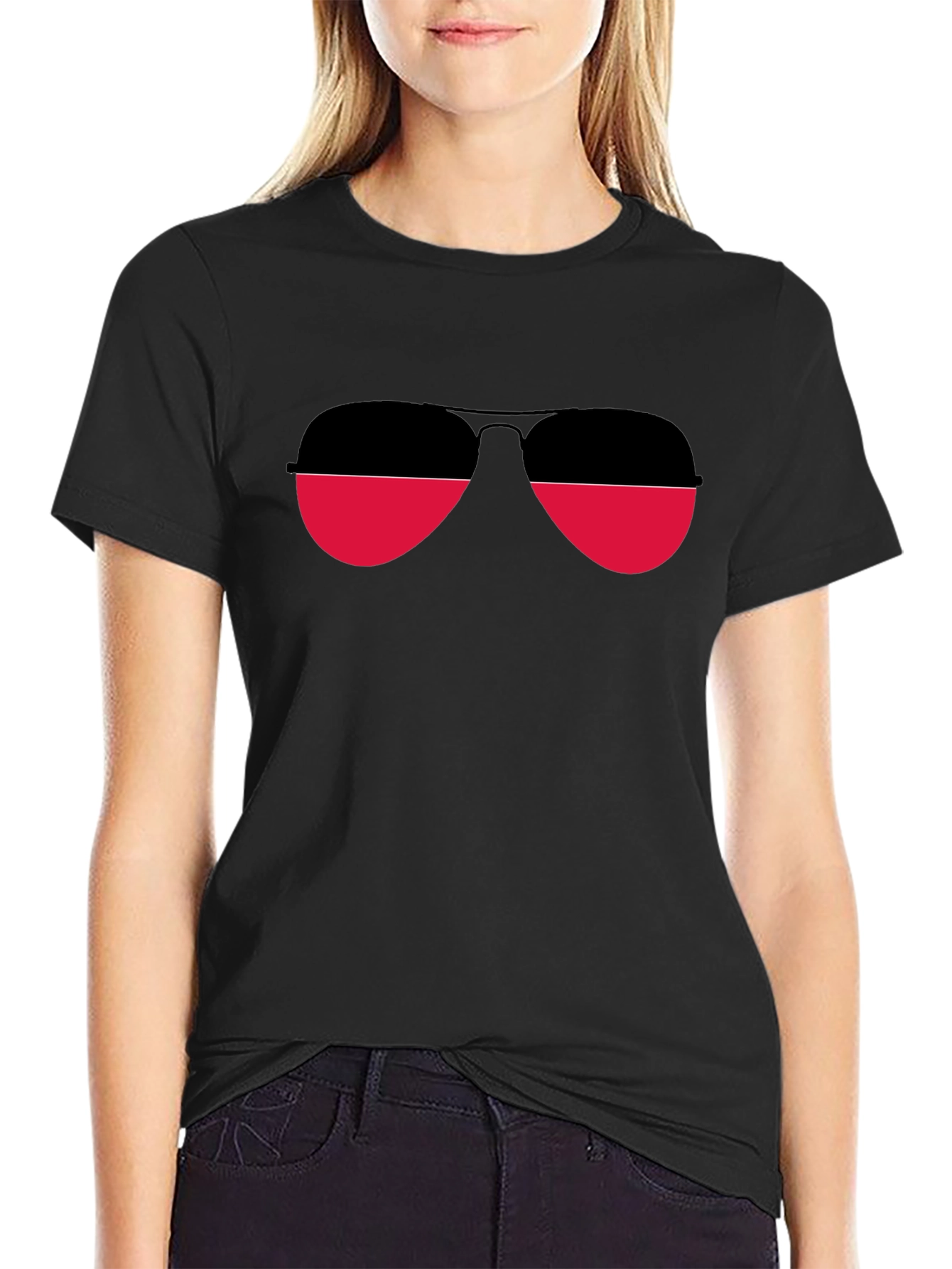 Retro Aviator Sunglasses Graphic Tee