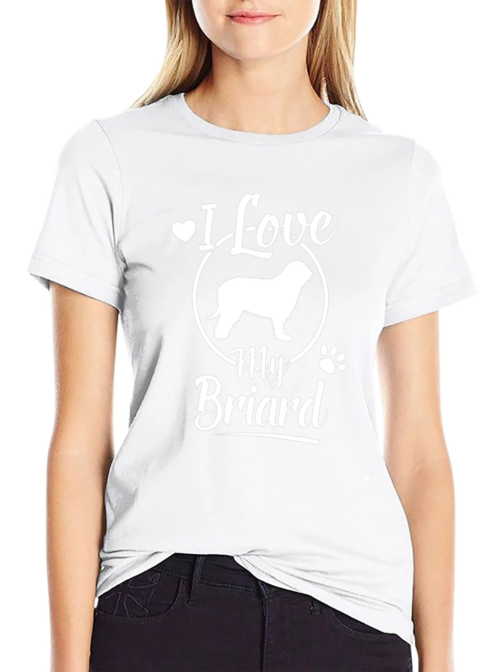 I Love My Briard Dog T-Shirt Pet Lover Gift