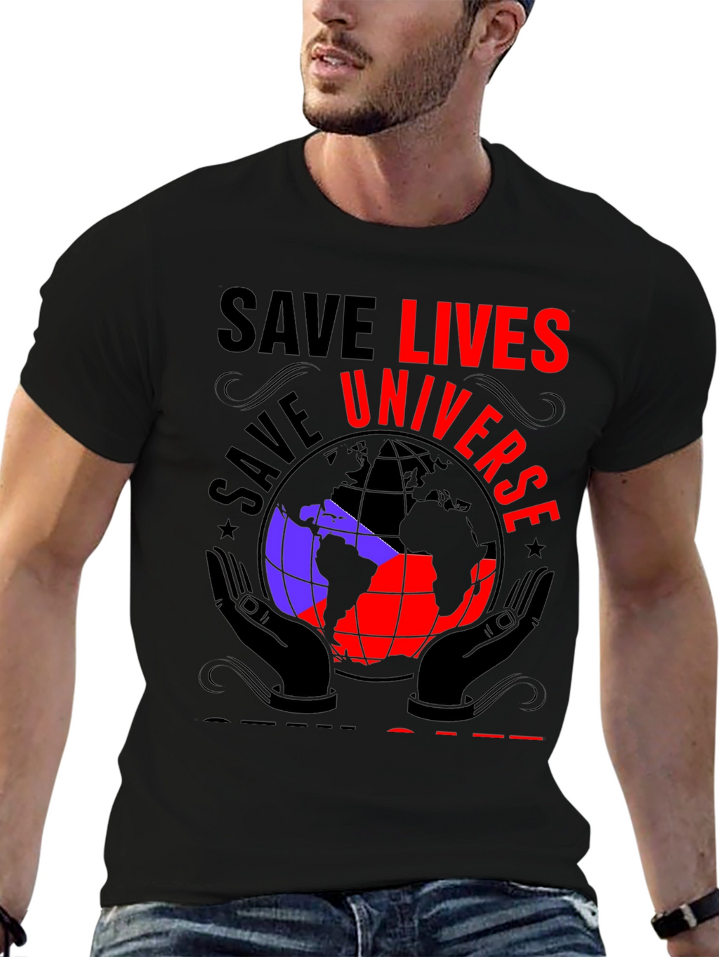 Save Lives Universe Graphic T-Shirt