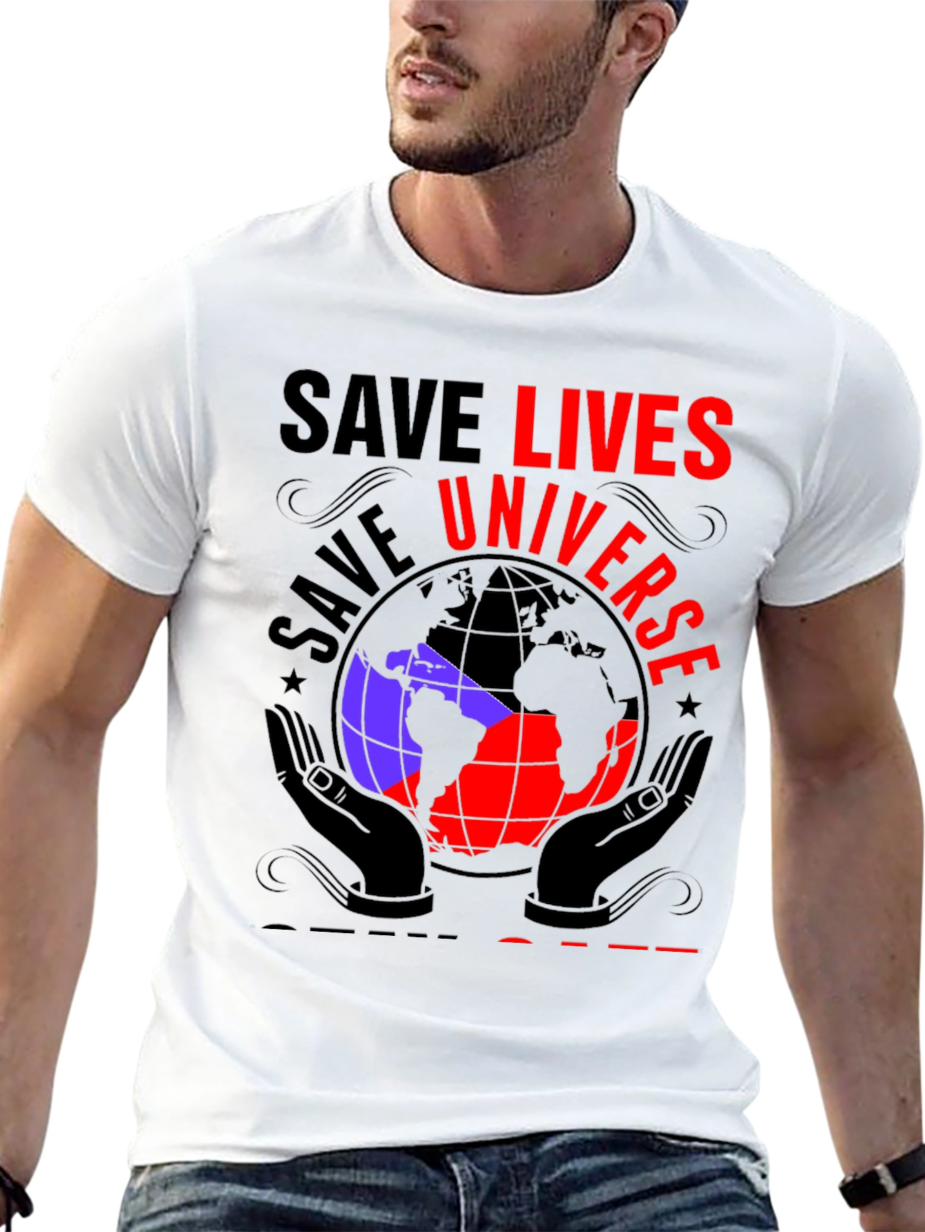 Save Lives Universe Graphic T-Shirt