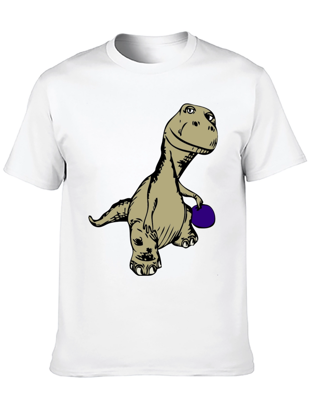 Dinosaur Bowling T-Shirt - Novelty Graphic Tee