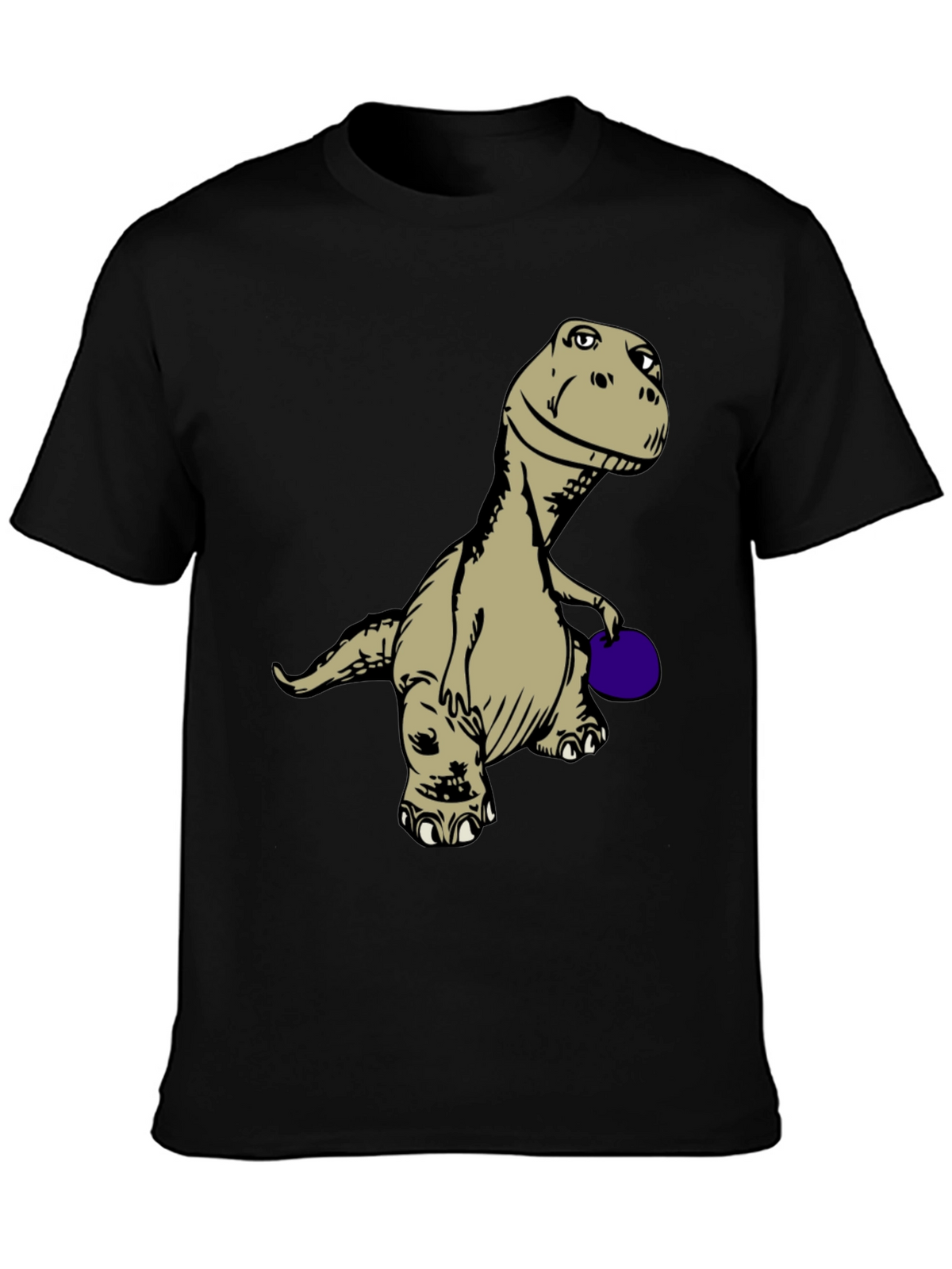 Dinosaur Bowling T-Shirt - Novelty Graphic Tee