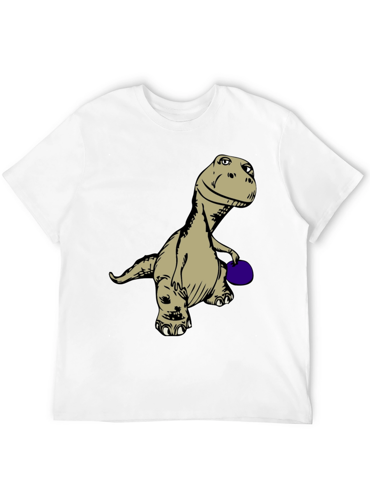 Dinosaur Bowling T-Shirt - Novelty Graphic Tee