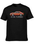 2.3L Turbo Car Graphic Black T-Shirt