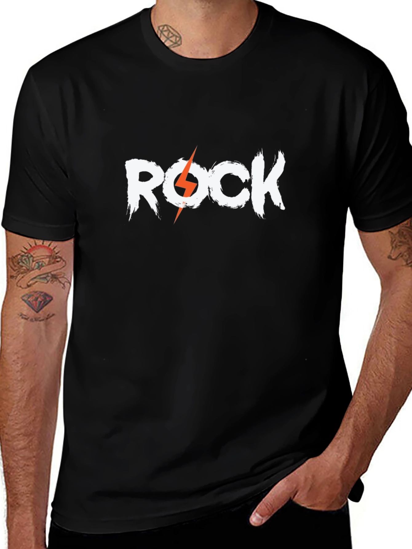 Rock Graphic T-Shirt - Black Tee