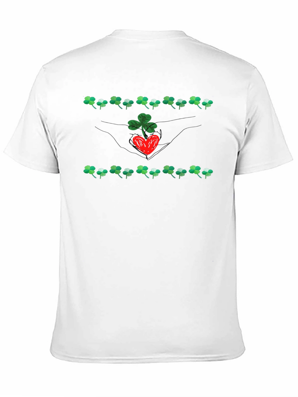 Lucky Clover Heart Graphic Tee - St. Patricks Day
