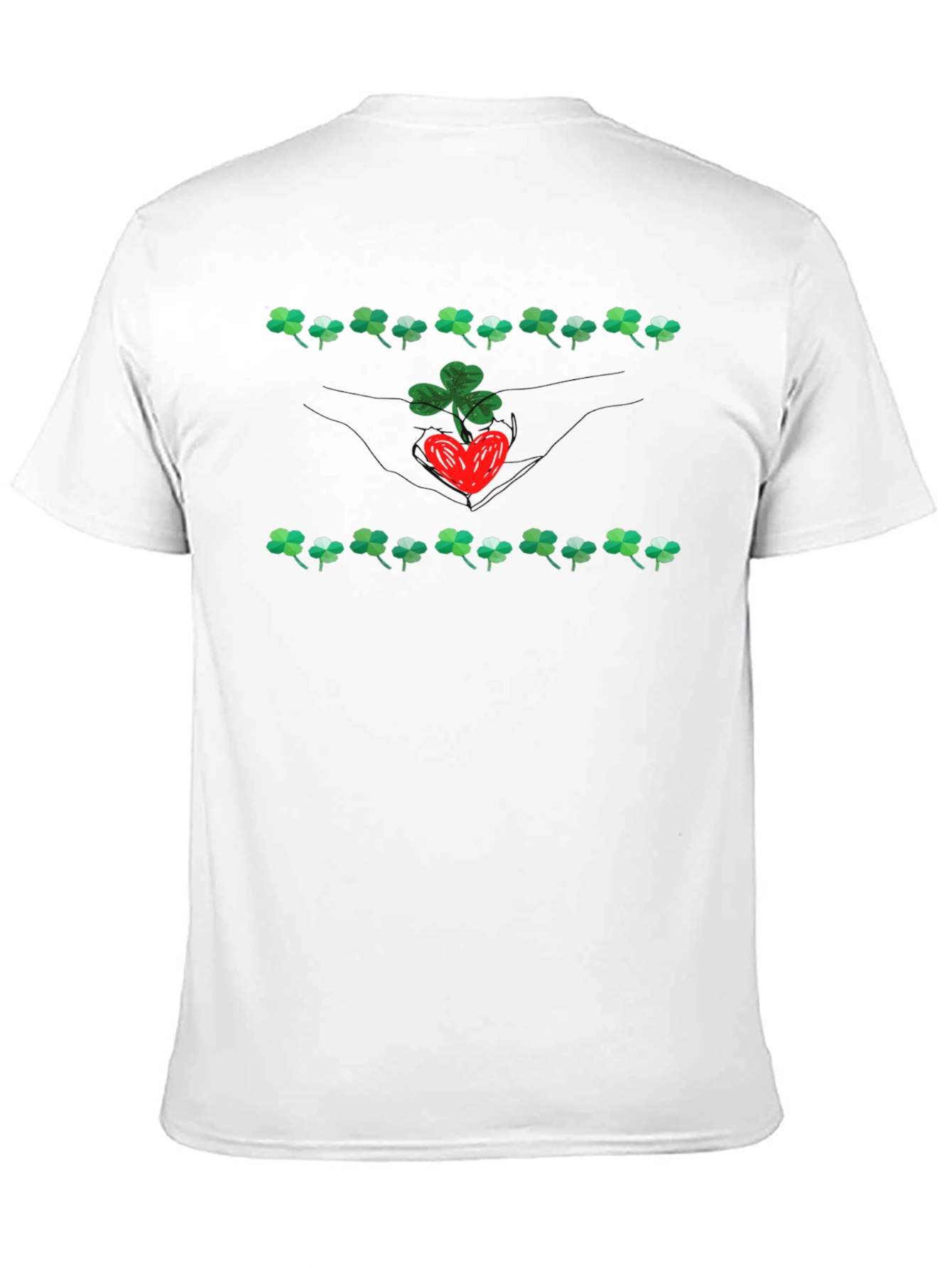 Lucky Clover Heart Graphic Tee - St. Patricks Day