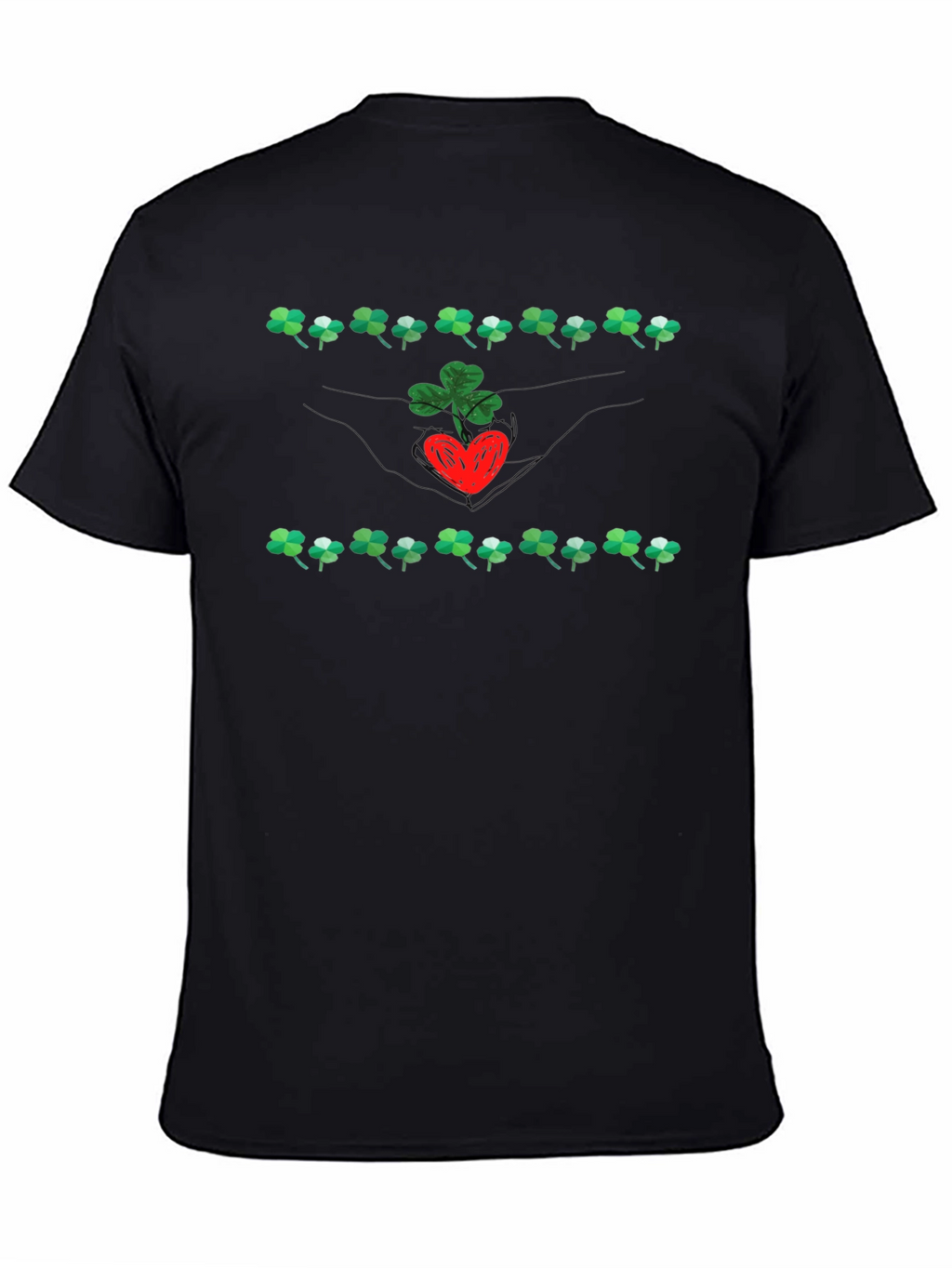 Lucky Clover Heart Graphic Tee - St. Patricks Day