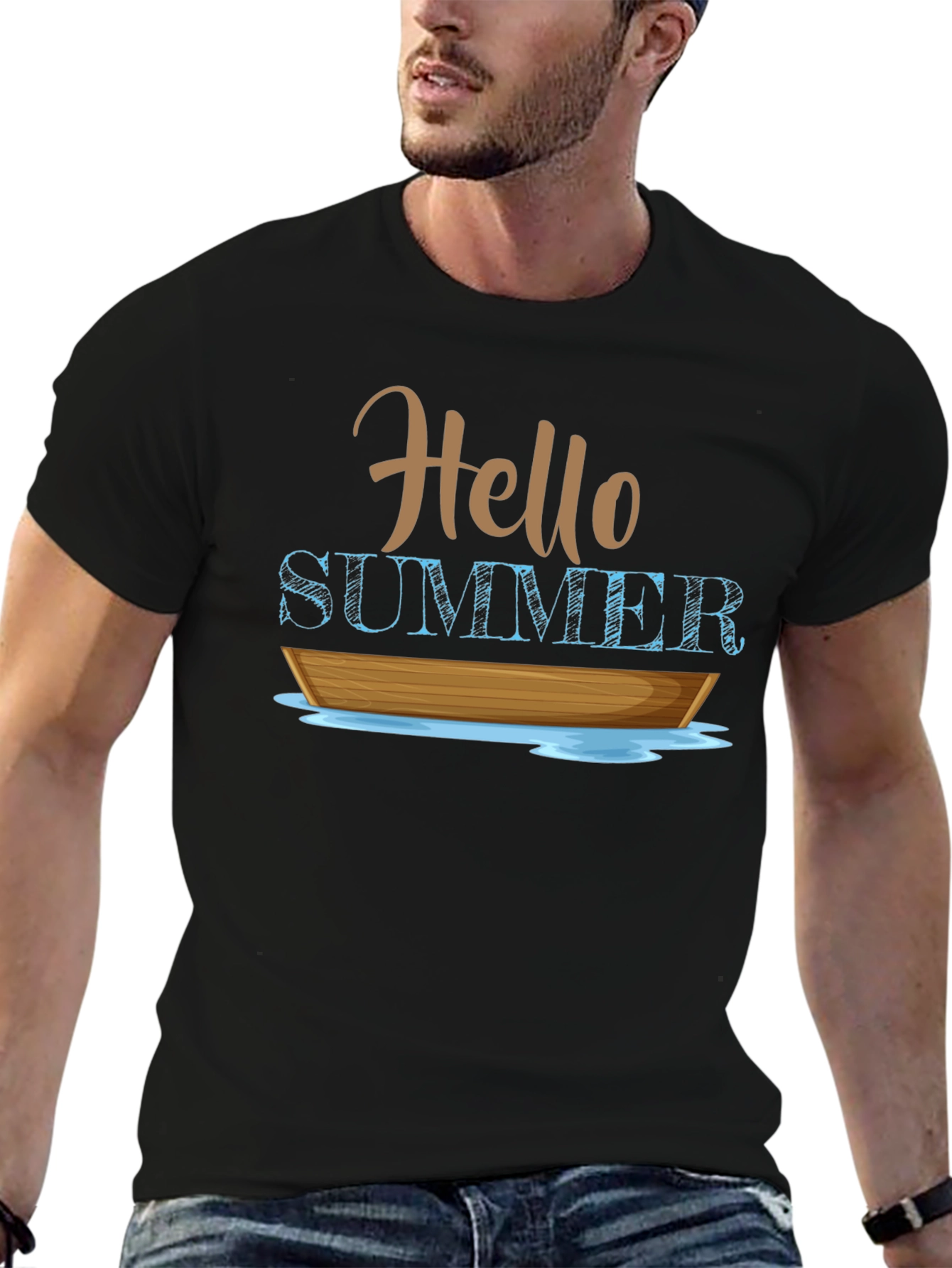 Hello Summer Boat T-Shirt