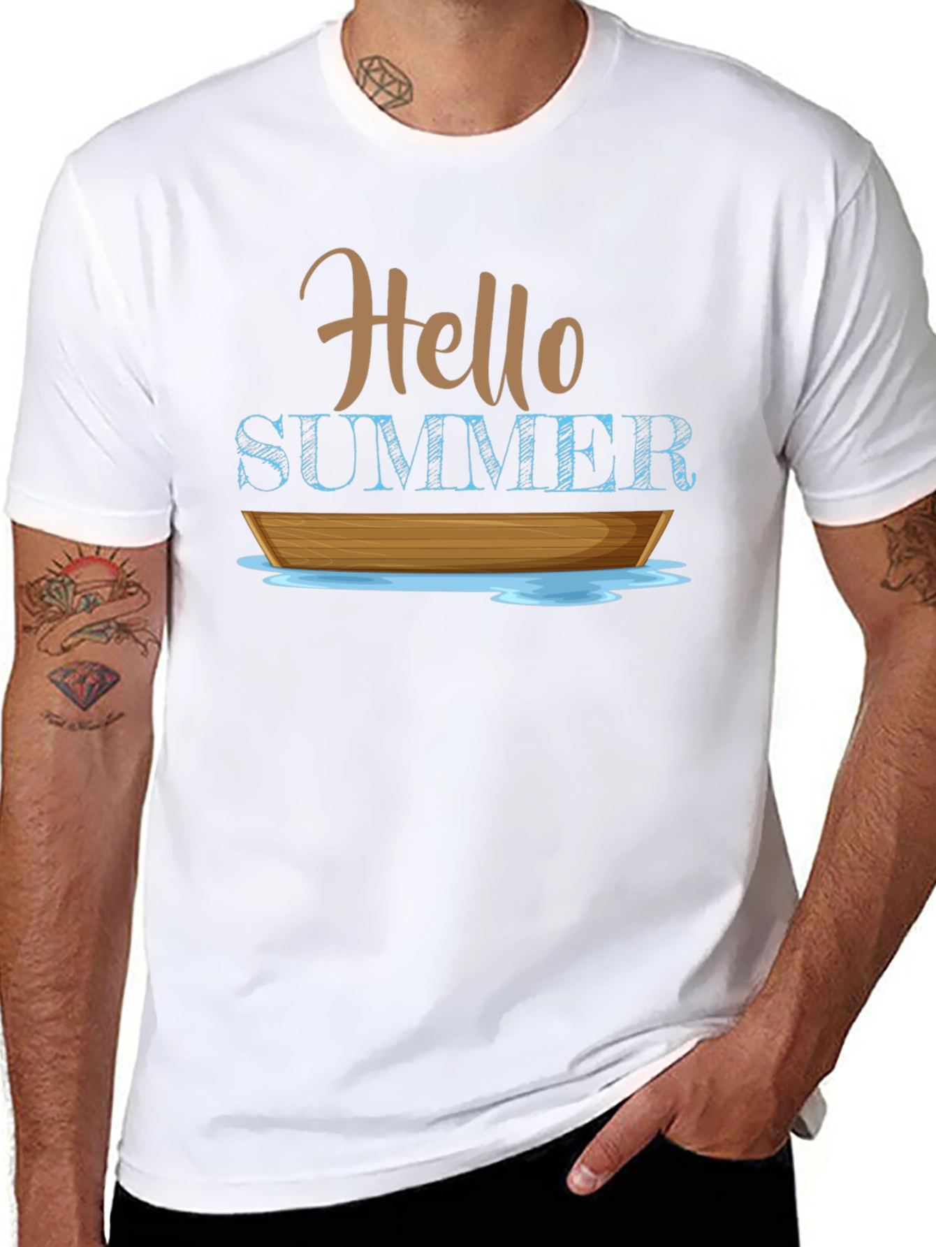 Hello Summer Boat T-Shirt