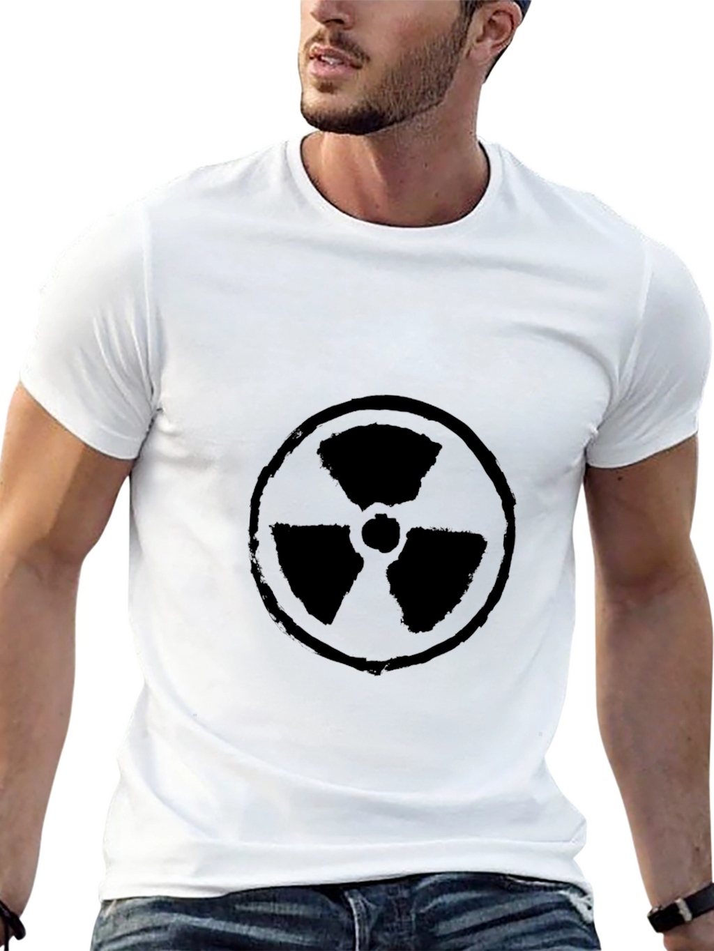 Radioactive Symbol T-Shirt - Graphic Print Tee