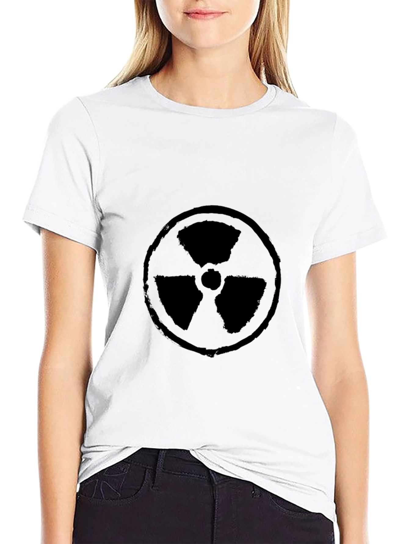 Radioactive Symbol T-Shirt - Graphic Print Tee