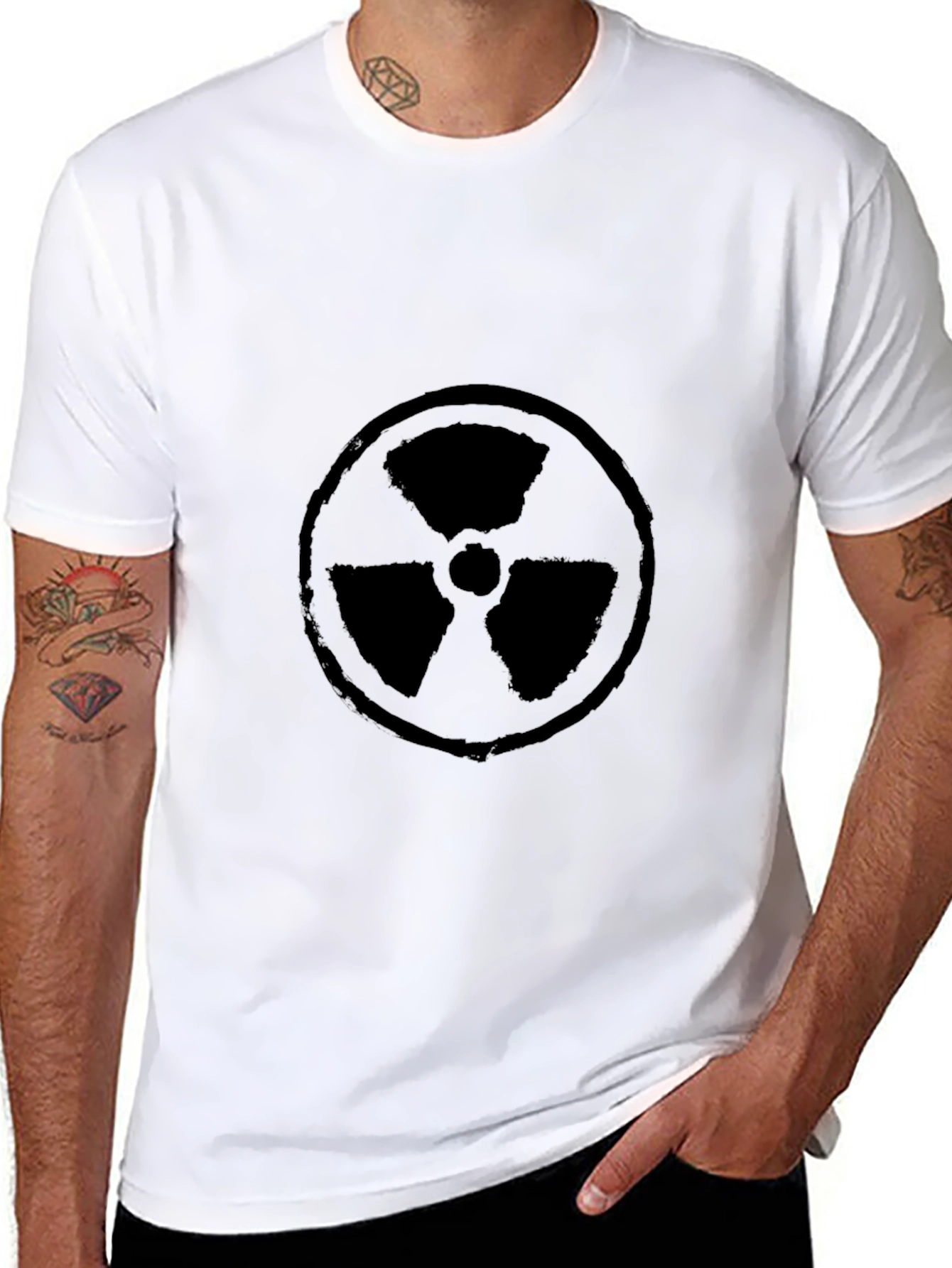 Radioactive Symbol T-Shirt - Graphic Print Tee