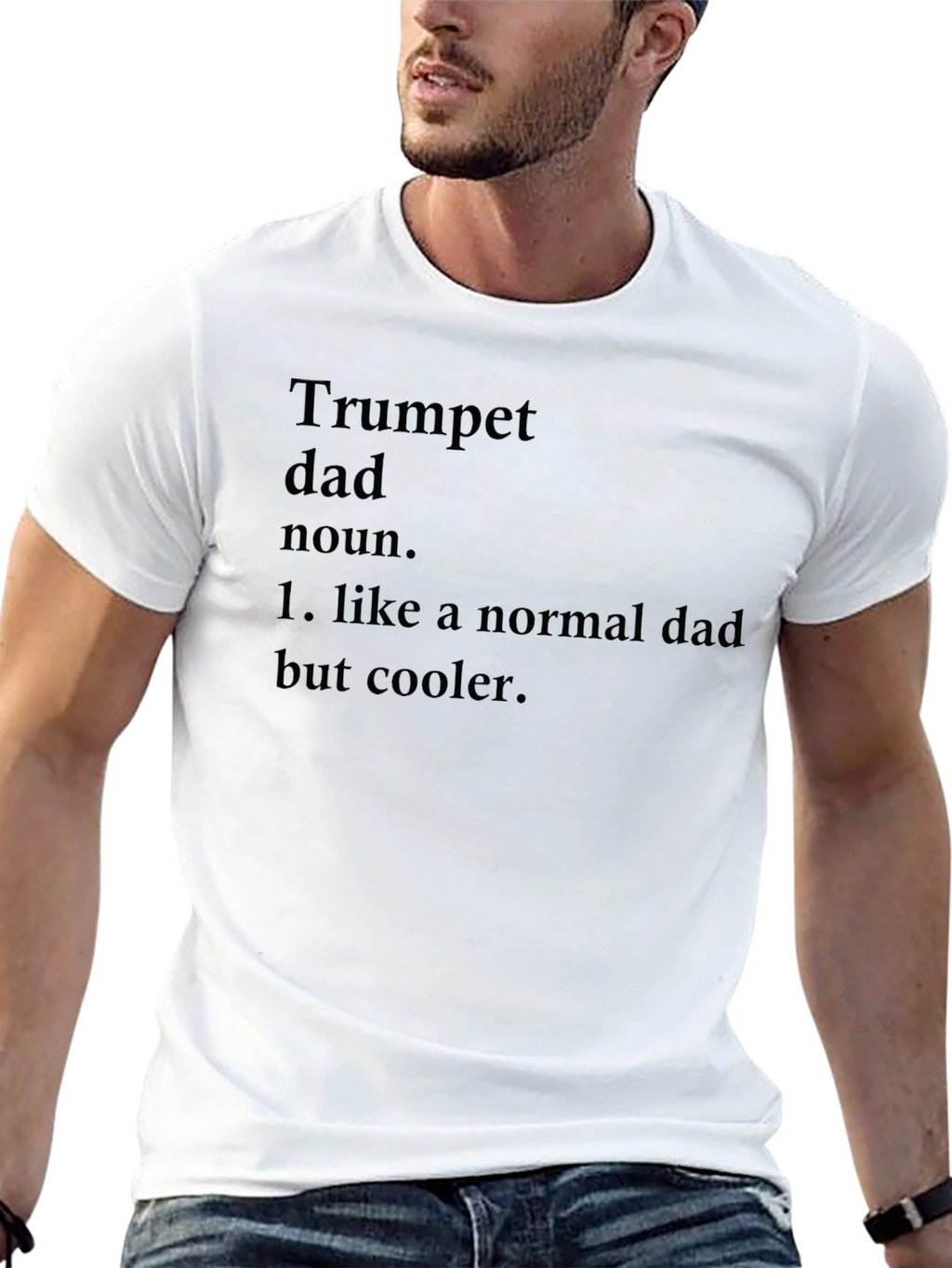Trumpet Dad Definition Black T-Shirt
