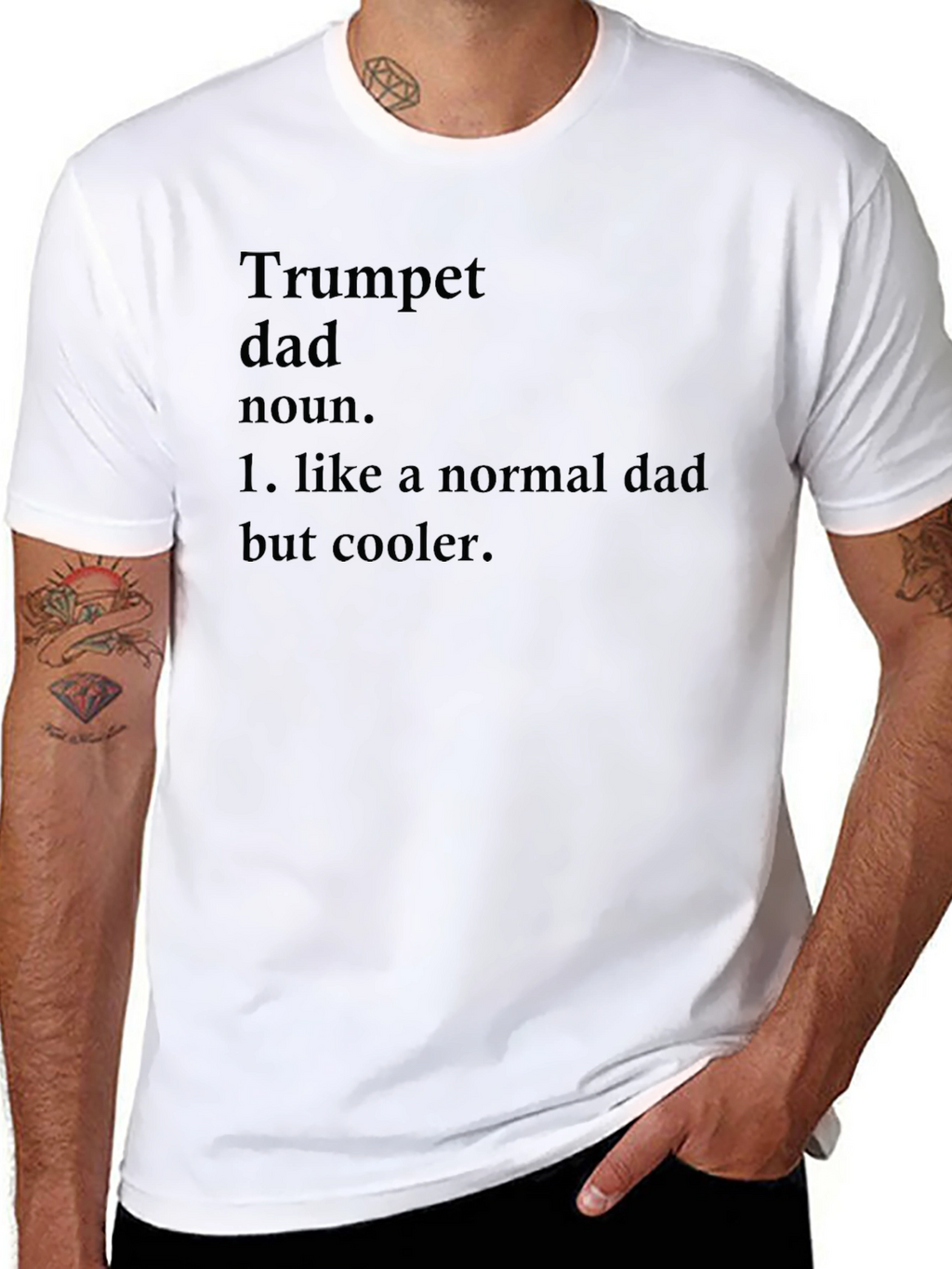 Trumpet Dad Definition Black T-Shirt