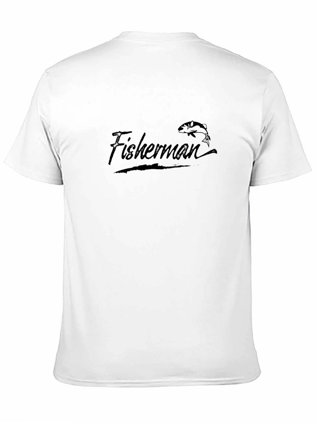 Fisherman Graphic T-Shirt - Black