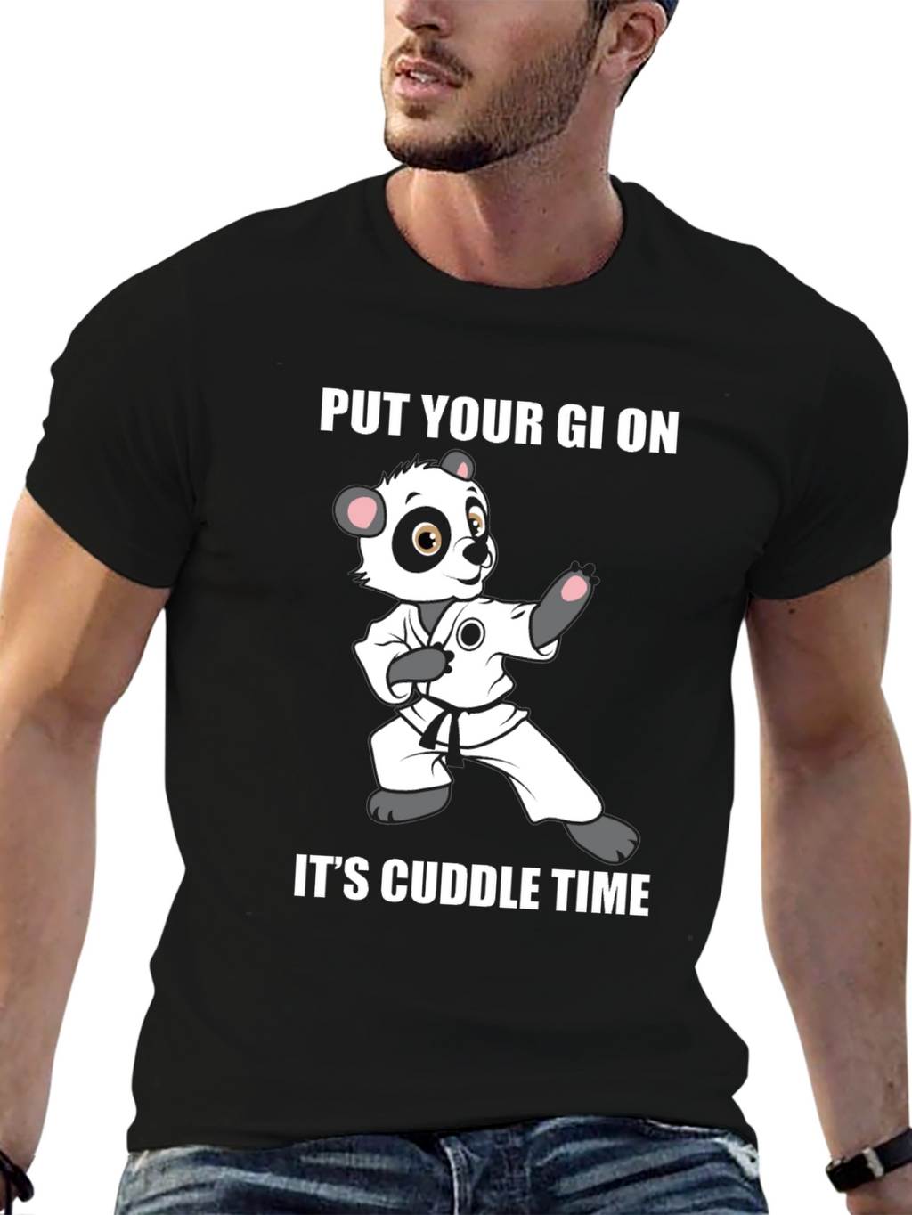 Panda Karate Cuddle Time T-Shirt