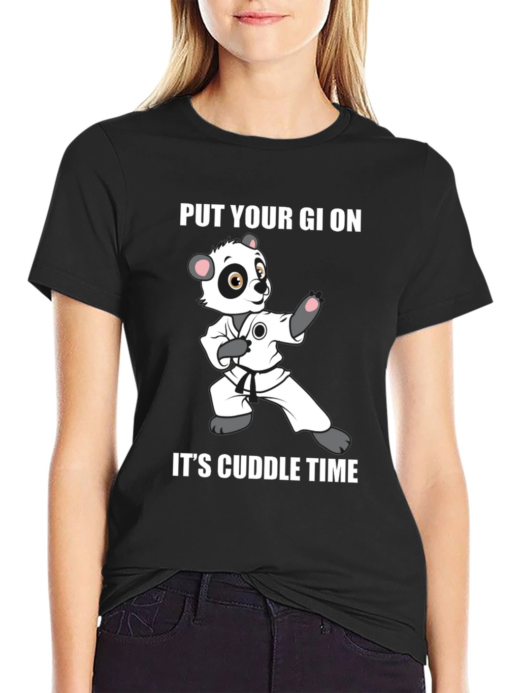 Panda Karate Cuddle Time T-Shirt