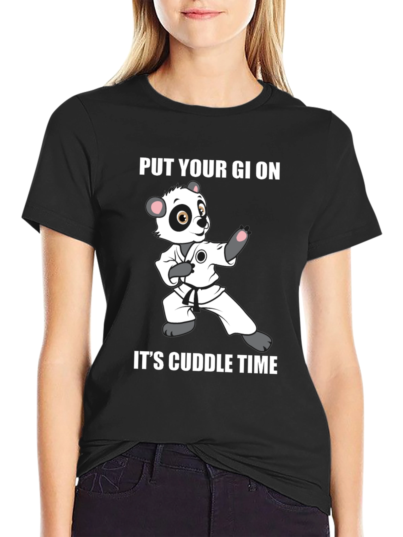 Panda Karate Cuddle Time T-Shirt