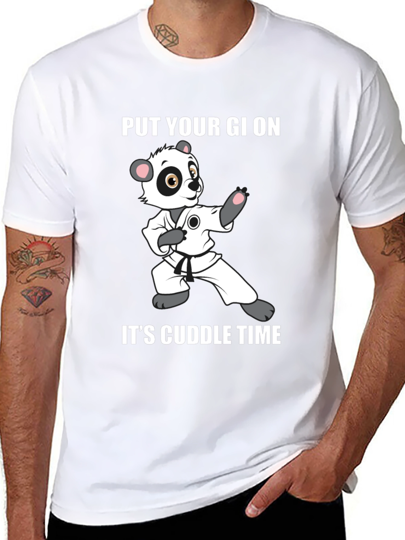 Panda Karate Cuddle Time T-Shirt