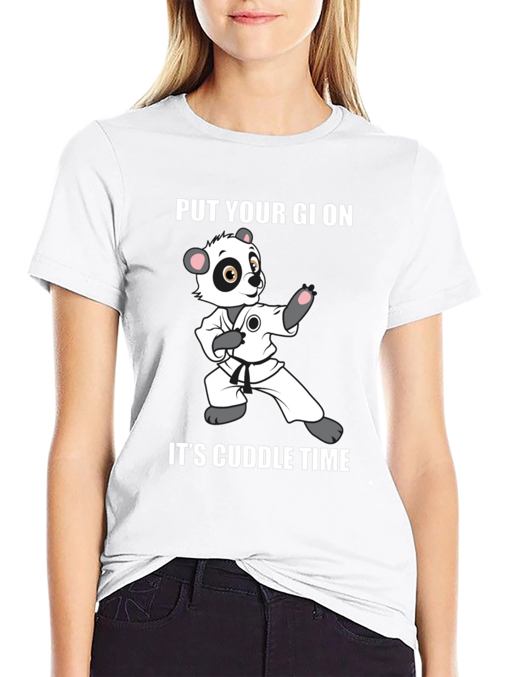 Panda Karate Cuddle Time T-Shirt