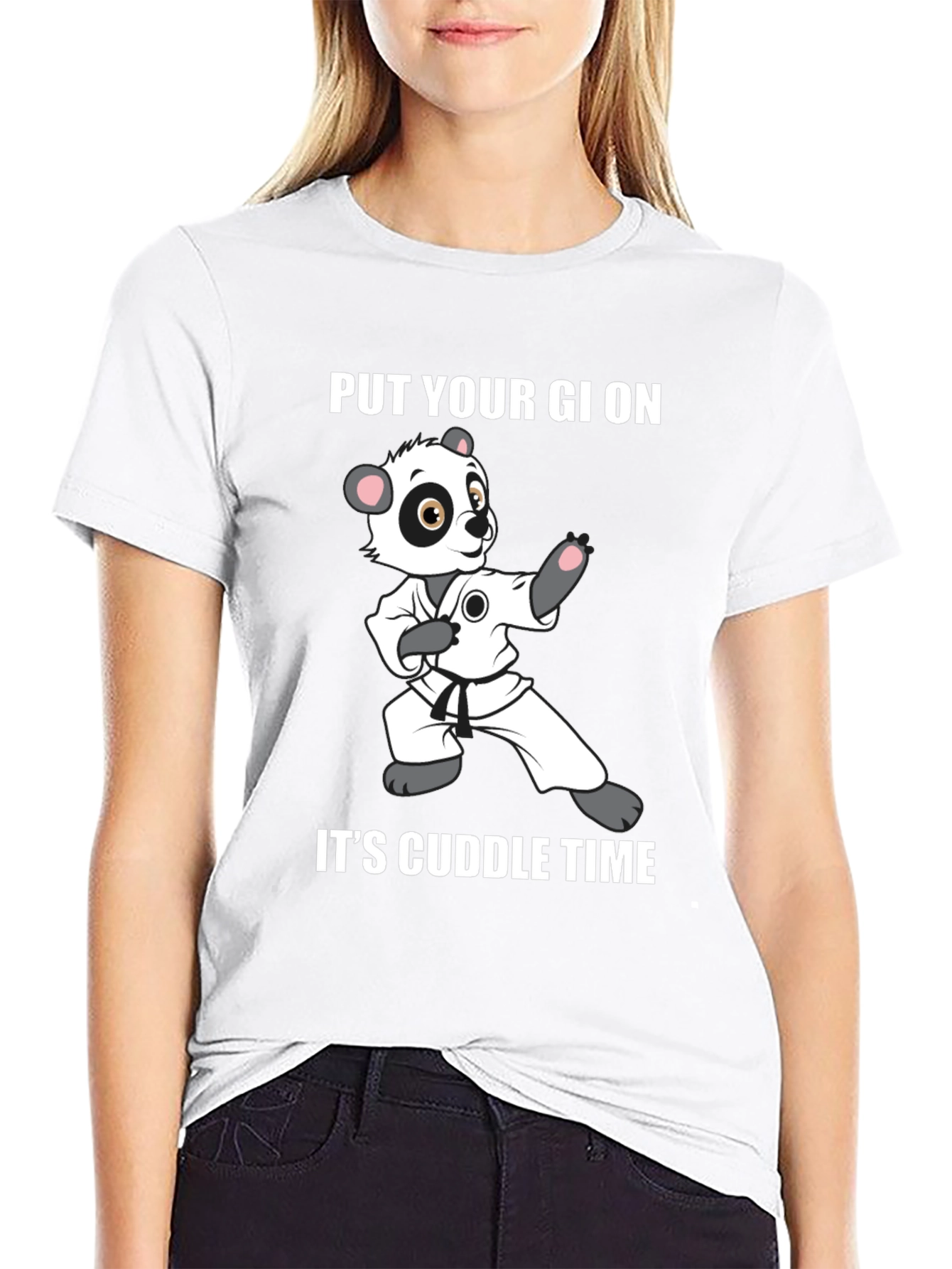 Panda Karate Cuddle Time T-Shirt