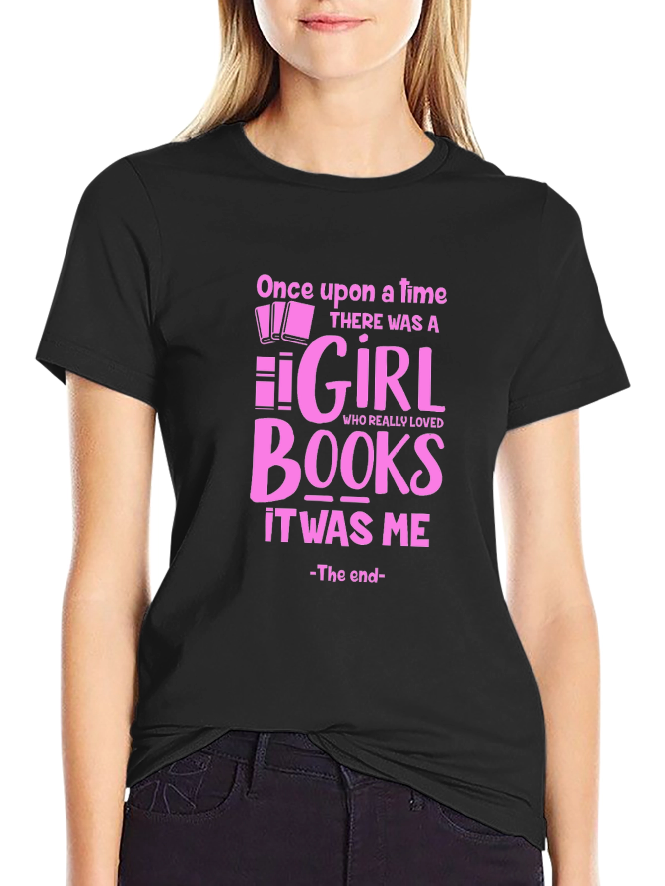 Once Upon A Time Girl Who Loved Books T-Shirt