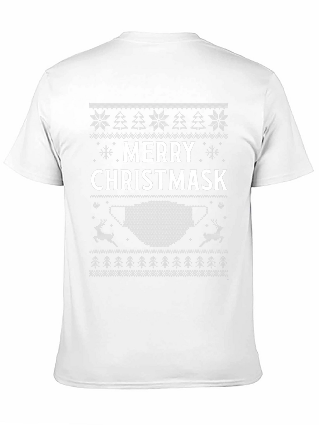 Merry Christmask Ugly Christmas Sweater Style T-Shirt