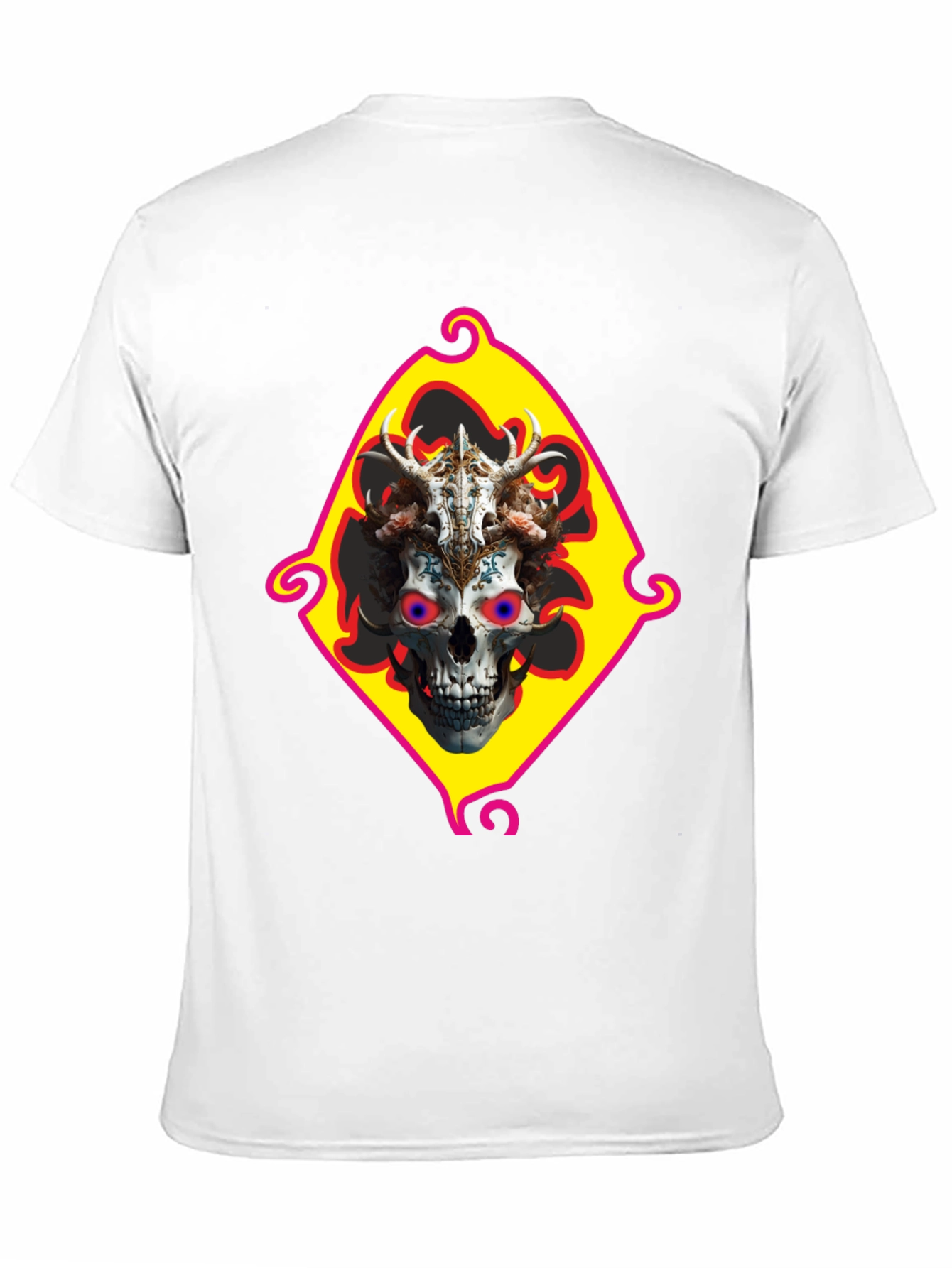 Skull Art Graphic T-Shirt - Edgy Fashion